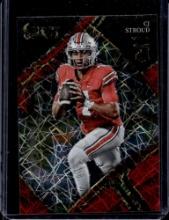 C.J. STROUD 2023 PANINI SELECT DRAFT RED LAZER PRIZM ROOKIE CARD
