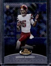 JAYDEN DANIELS 2024 TOPPS FINEST ROOKIE CARD