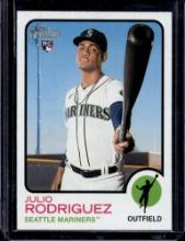 JULIO RODRIGUEZ 2022 TOPPS HERITAGE ROOKIE CARD