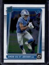 AMON-RA ST. BROWN 2021 PANINI OPTIC ROOKIE CARD