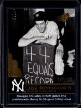 JOE DIMAGGIO 2009 UPPER DECK CAREER TRIBUTE GOLD
