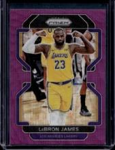 LEBRON JAMES 2021-22 PANINI PRIZM PURPLE WAVE PRIZM