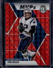 TOM BRADY 2020 PANINI MOSAIC MVP'S RED PRIZM