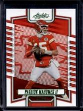 PATRICK MAHOMES 2023 PANINI ABSOLUTE EMERALD GREEN FOIL