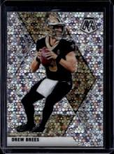 DREW BREES 2020 PANINI MOSAIC NO HUDDLE SILVER PRIZM