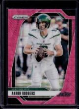 AARON RODGERS 2024 PANINI PRIZM PINK WAVE PRIZM