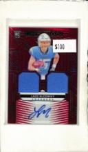 LADD MCCONKEY 2024 PANINI OBSIDIAN RED PRIZM DUAL JERSEY AUTOGRAPH ROOKIE