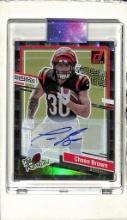 CHASE BROWN 2023 DONRUSS THE ROOKIES AUTOGRAPH ROOKIE CARD
