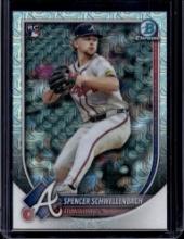 SPENCER SCHWELLENBACH 2025 BOWMAN CHROME MEGA REFRACTOR ROOKIE CARD