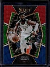 JAYLEN BROWN 2021-22 PANINI SELECT TRI-COLOR PRIZM