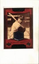 EDDIE MATHEWS 2004 UPPER DECK SWEET SPOT CLASSICS GAME USED JERSEY CARD