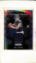 WILL LEVIS 2023 PANINI PRIZM SILVER PRIZM JERSEY ROOKIE CARD