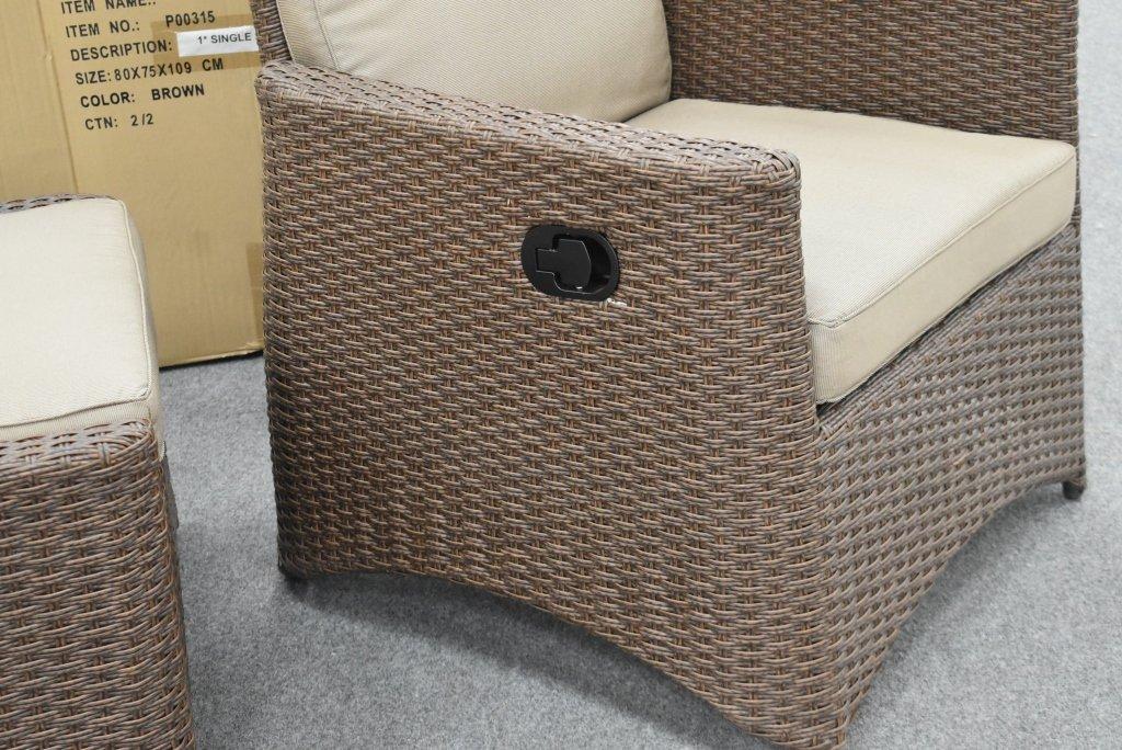 NEW Renava Outdoor Woven Chair And Ottoman