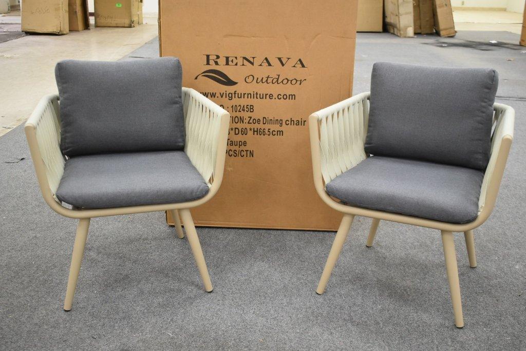 2 NEW Renava Outdoor Zoe Modern Patio Chairs