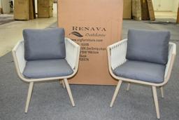 2 NEW Renava Outdoor Zoe Modern Patio Chairs