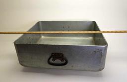 Large aluminum pot with four handles