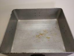 Large aluminum pot with four handles
