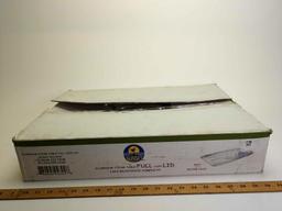 Case of aluminum steam table full size lids
