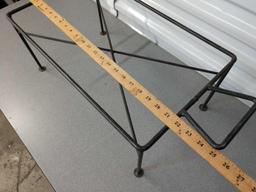 6 wrought iron chafing dish stands