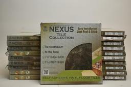 20 Boxes Of Nexus Dark Slate Peel and Stick Marble Vinyl Tile