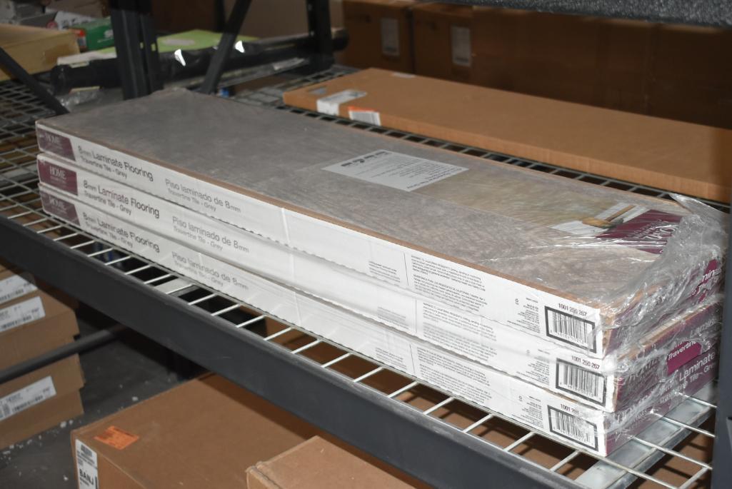3 Boxes Of Travertine Tile-Grey 8 mm Thick x 11-13/21 in. Wide x 47-5/8 in. Length Laminate Flooring