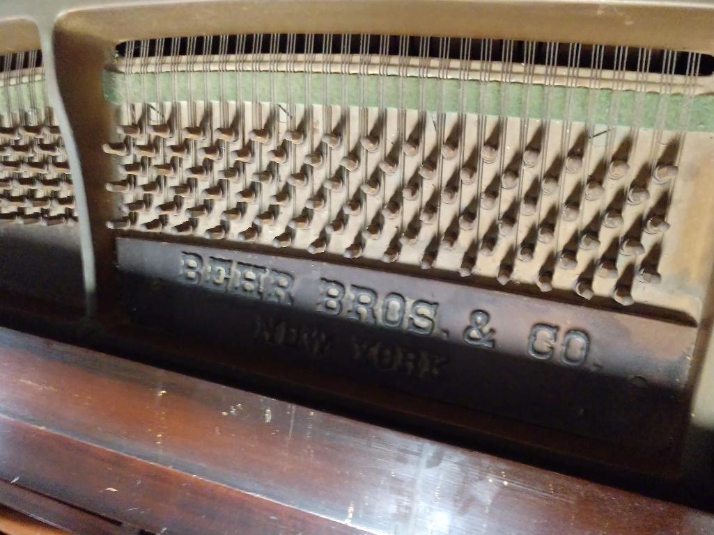 1930's Behr Brothers Baby Grand Piano With Bench