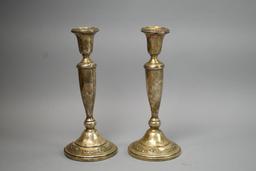 2 Sterling Candle Stick Holders