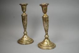 2 Sterling Candle Stick Holders