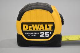 2 Dewalt 25ft Tape Measures