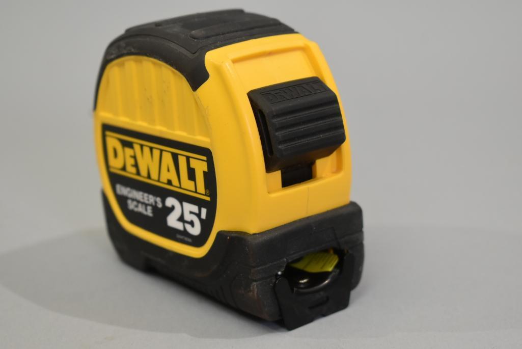 2 Dewalt 25ft Tape Measures