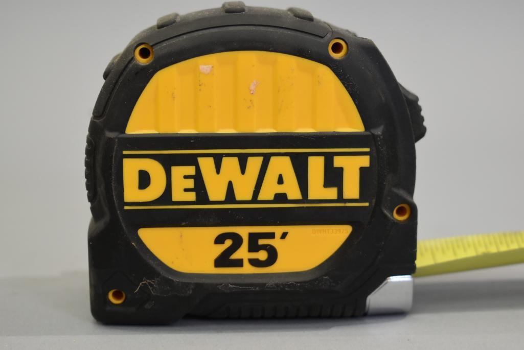 2 Dewalt 25ft Tape Measures