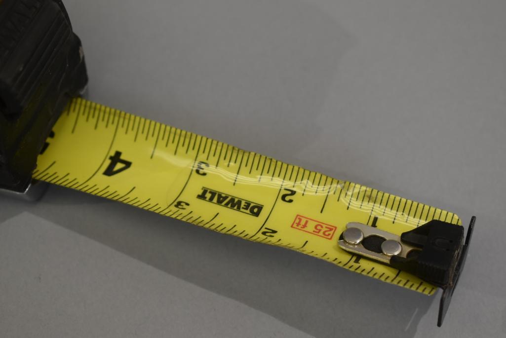 2 Dewalt 25ft Tape Measures