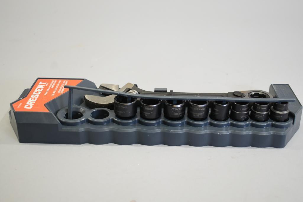 Crescent Pass Through Adjustable Wrench Set