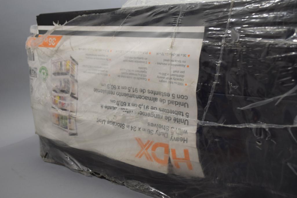HDX Heavy Duty 36in x 24in Storage Unit With Shelves