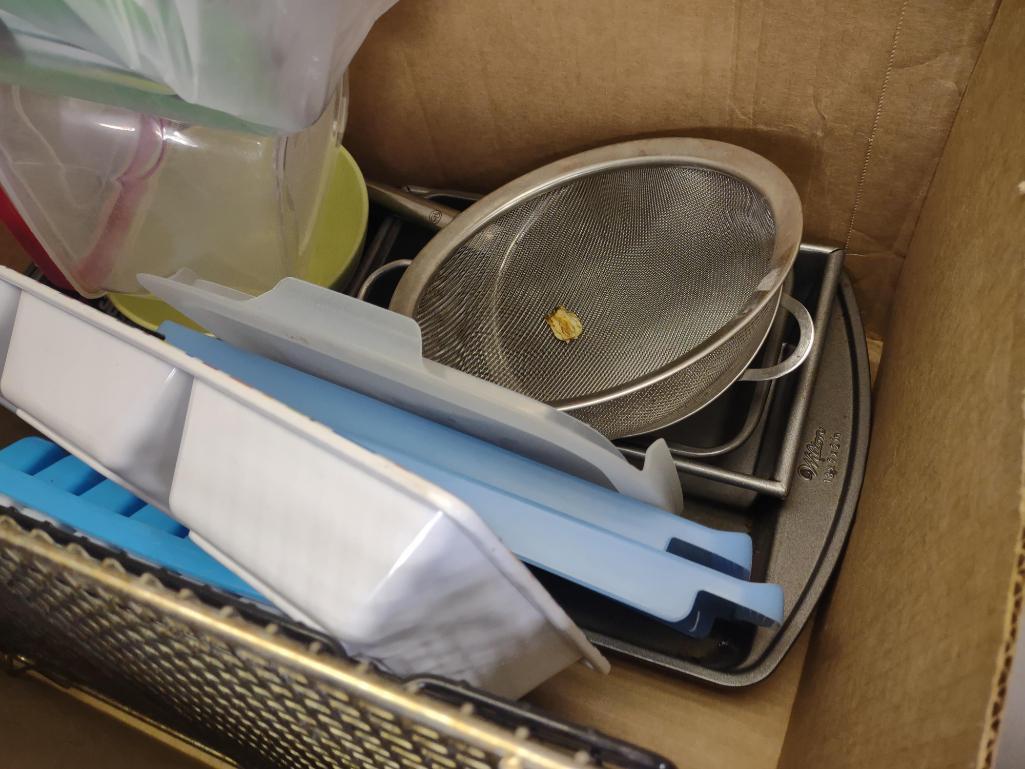 Box Full of Kitchen Items