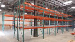 5 Sections Of Pallet Rack With Wire Decking