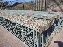 5 Sections Of Pallet Rack With Wire Decking