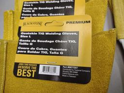6 NEW Pair Of Blackstone Premium Goatskin TIG Welding Gloves