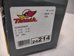 3 NEW Thrush 24214 Universal Glasspack Mufflers