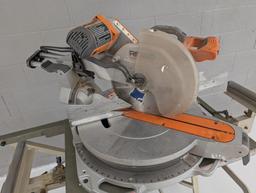 Ridgid Compound Miter Saw With Portable Work Station Cart