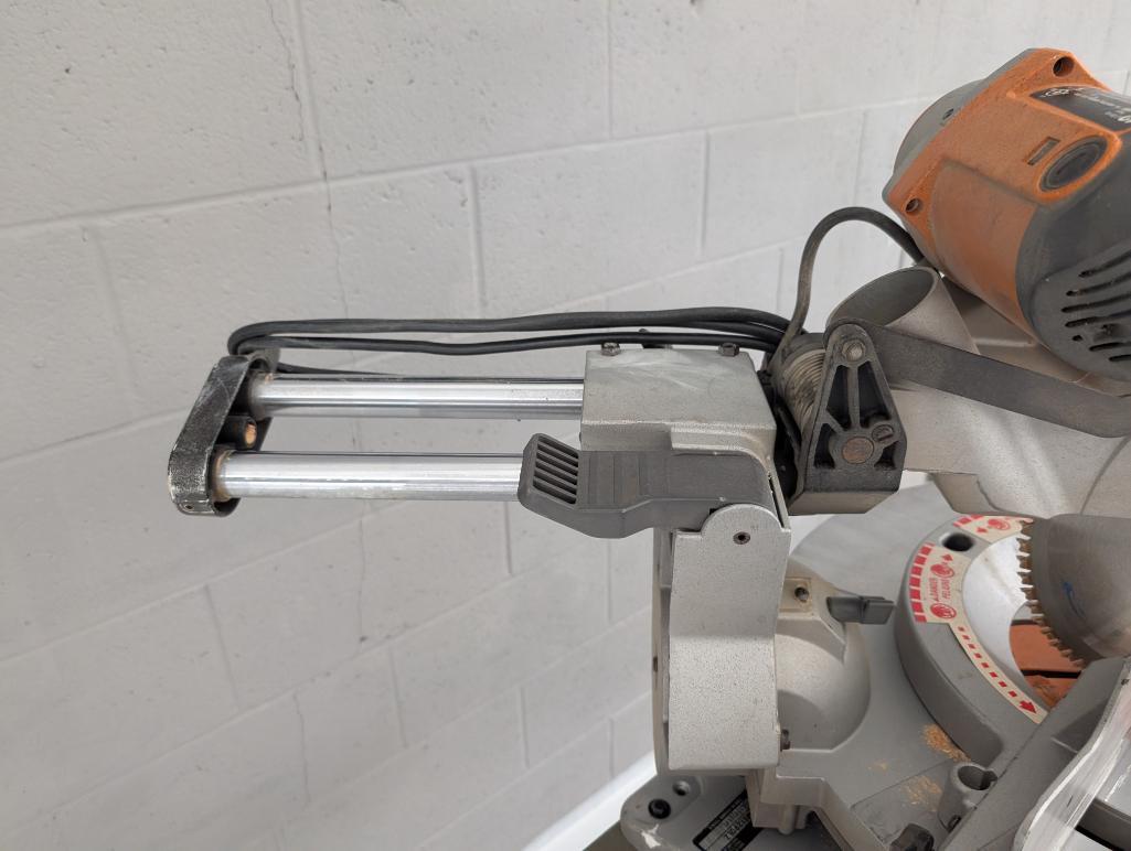 Ridgid Compound Miter Saw With Portable Work Station Cart