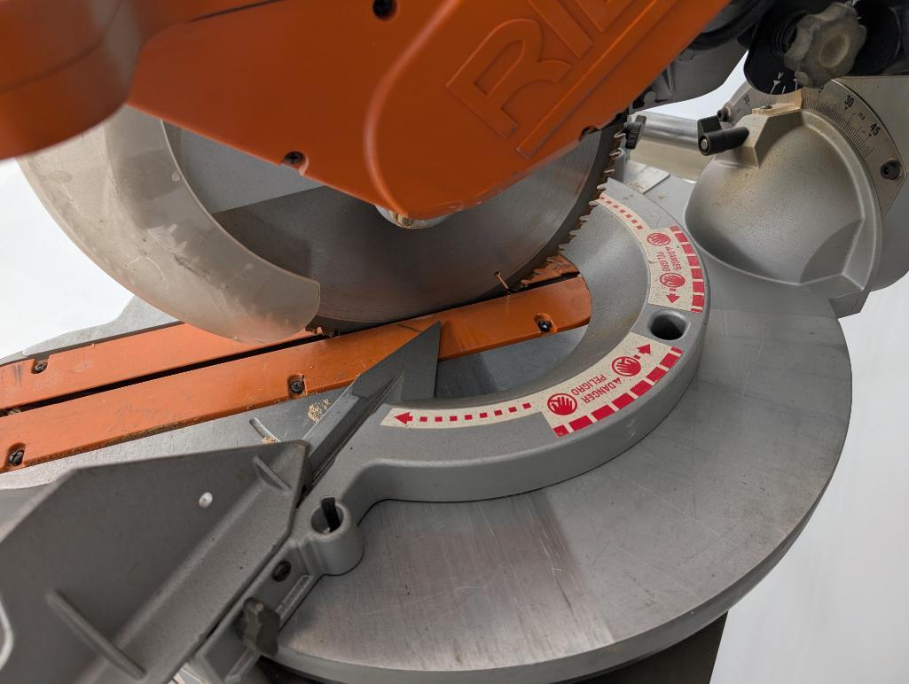 Ridgid Compound Miter Saw With Portable Work Station Cart