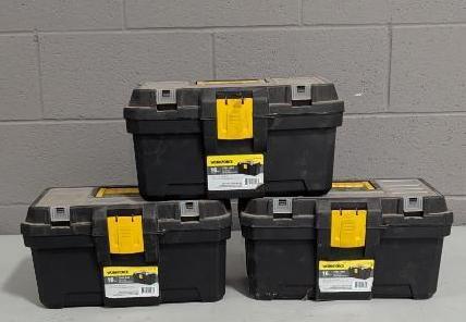 3 Workforce 16in Tool Boxes
