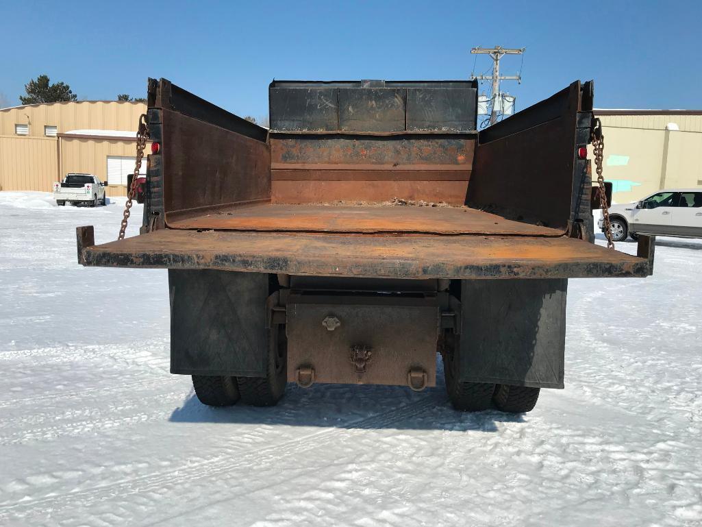 1981 International S1700 dump truck; single axle; IHC diesel engine; 5-speed trans; steel dump box;