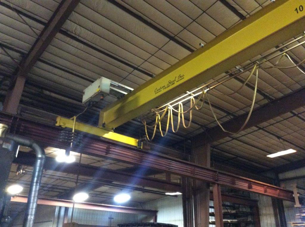 Custom Steel 42' span; 10-ton bridge crane w/ R&M Spacemaster SX 10-ton cra