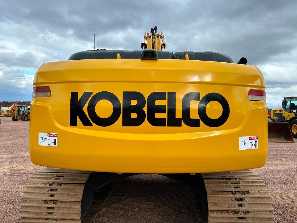 2017 Kobelco SK210LC-10 excavator, cab w/AC, 31" track pads, 8'4" stick, hyd thumb, 3rd valve, 42"