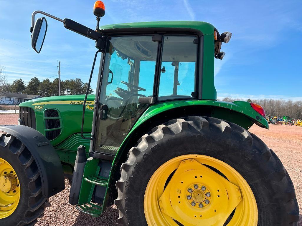 2009 John Deere 6430 Premium tractor, CHA, MFD, IVT trans, 480/80R38 rear tires, 3-hyds, 540/1000