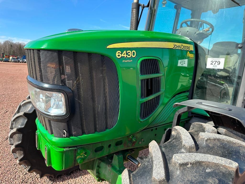 2009 John Deere 6430 Premium tractor, CHA, MFD, IVT trans, 480/80R38 rear tires, 3-hyds, 540/1000