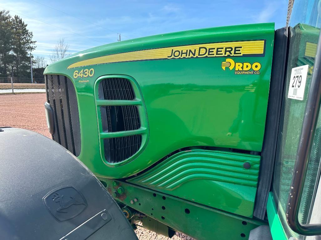 2009 John Deere 6430 Premium tractor, CHA, MFD, IVT trans, 480/80R38 rear tires, 3-hyds, 540/1000