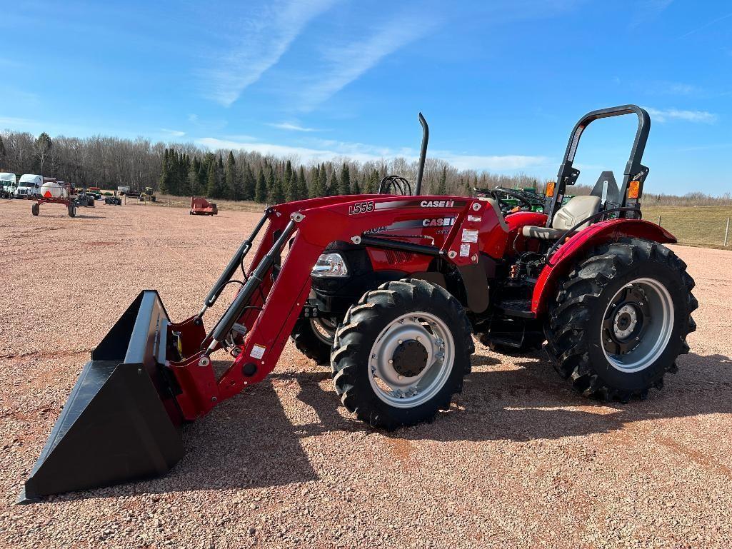 NEW 2022 Case IH Farmall 60 A tractor, open station, MFD, Case IH L555 loader, shuttle trans,